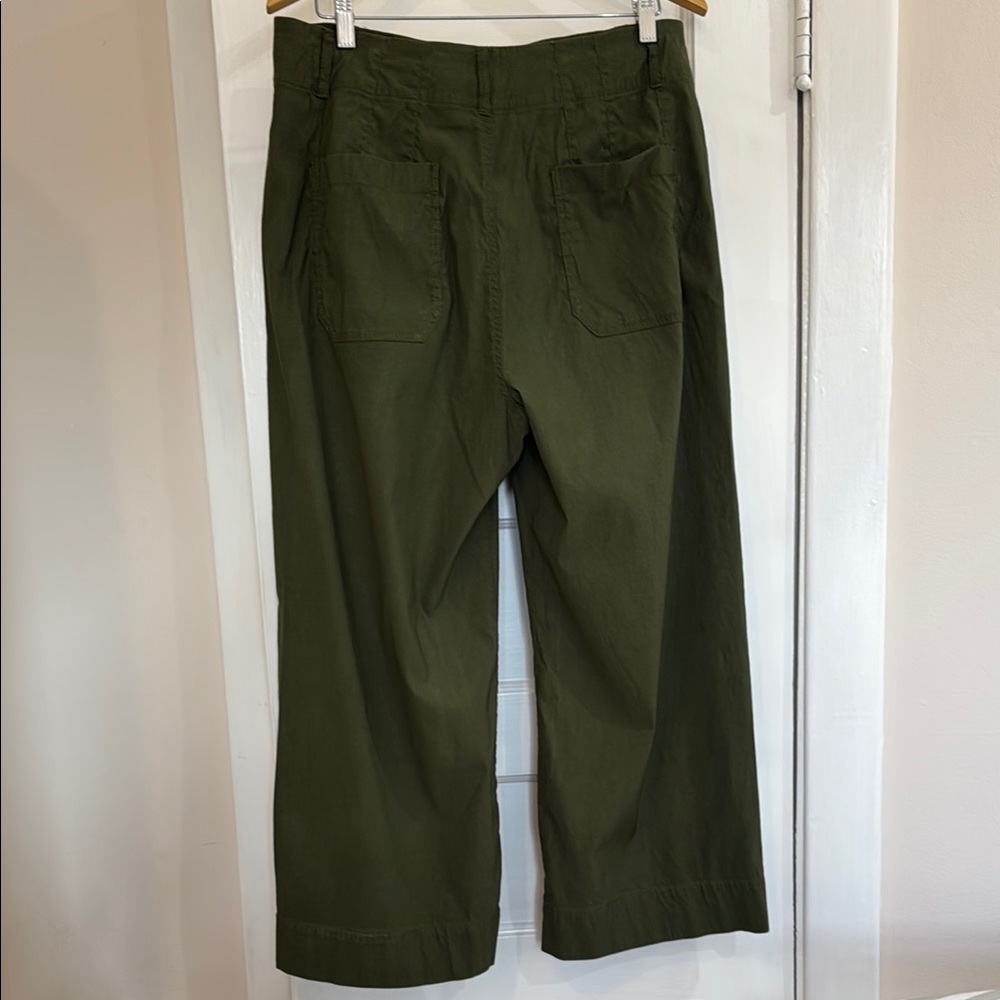 Maeve Olive Green Wide-Leg Pants - Picture 5 of 5